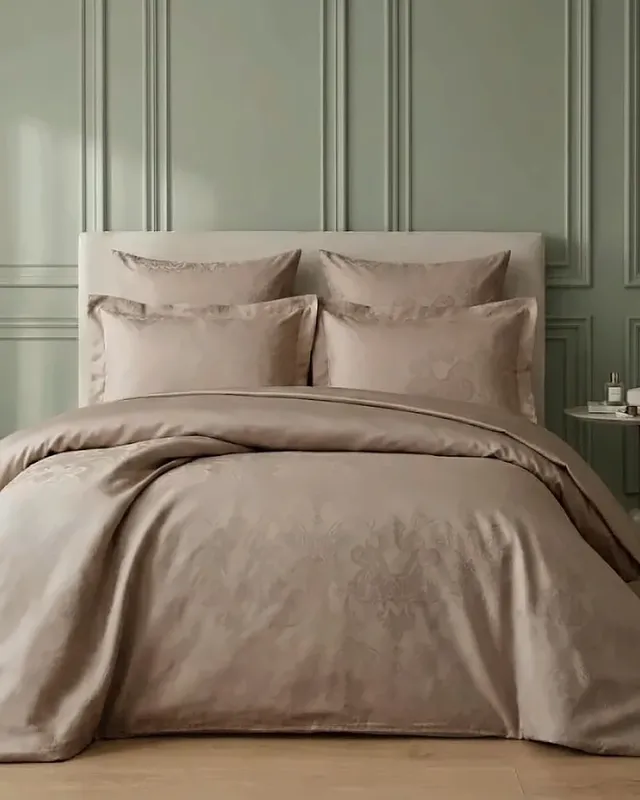 Постільна білизна Capital Home Lux Jacquard, сатин-жакард, євро, візон
